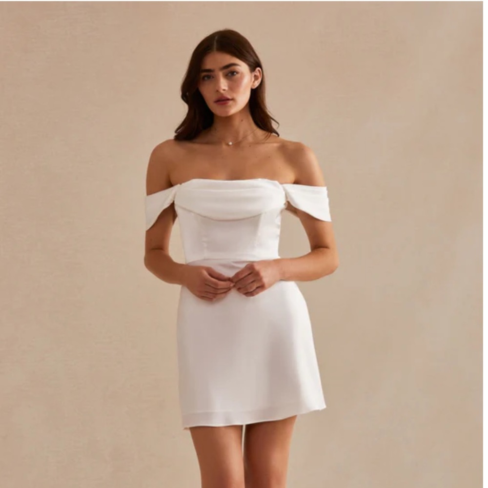 Birdy Grey White Mia Mini Dress